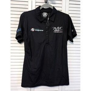 NEW OGIO Women's Fitted Polo Shirt – Size Medium – Solid Blac